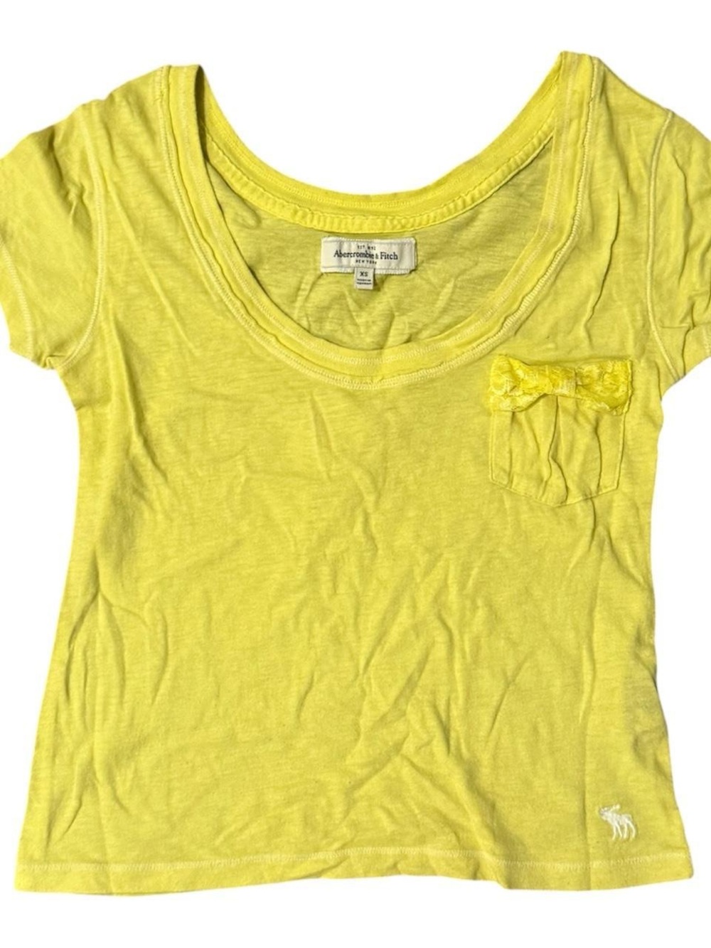 Abercrombie & Fitch Lemon Scoop Neck Top